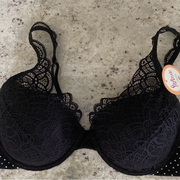 flirtitude Other - Flirtitude Black Lace Bra with Delicate Detailing NWT